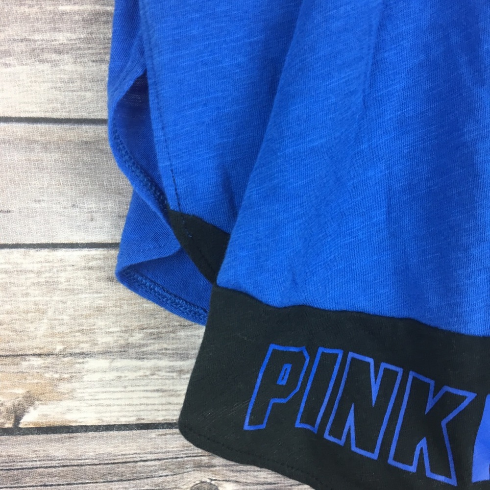 VS PINK Cheat Day Blue Racerback Tank Top Size XS - Picture 7 of 8